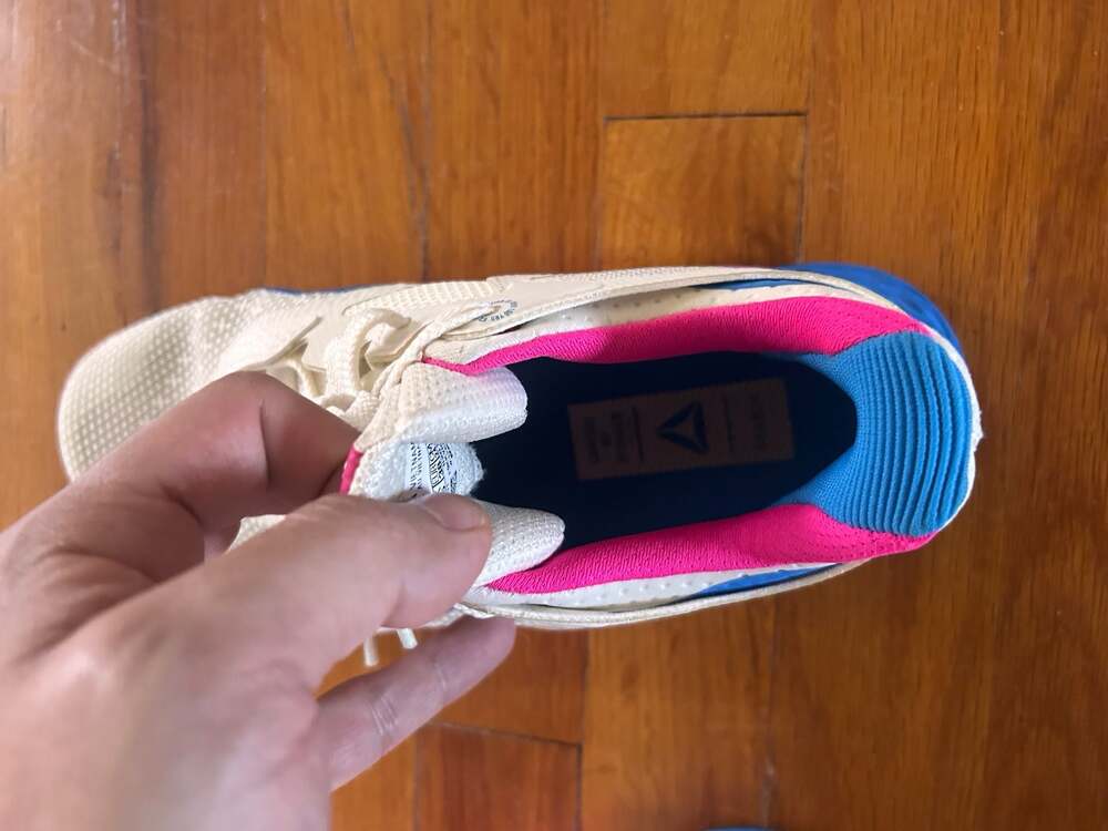 Reebok Nano X Women's Training Shoes in White Proud Pink Blue - Picture 6 of 7